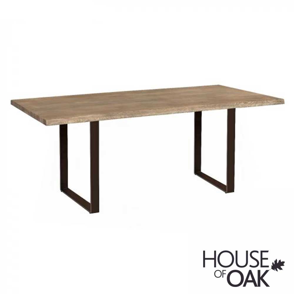 Modena Table 150/95cm (Grey Oiled) With 