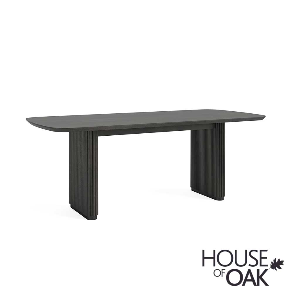 Monaco in Charcoal Oval Dining Table