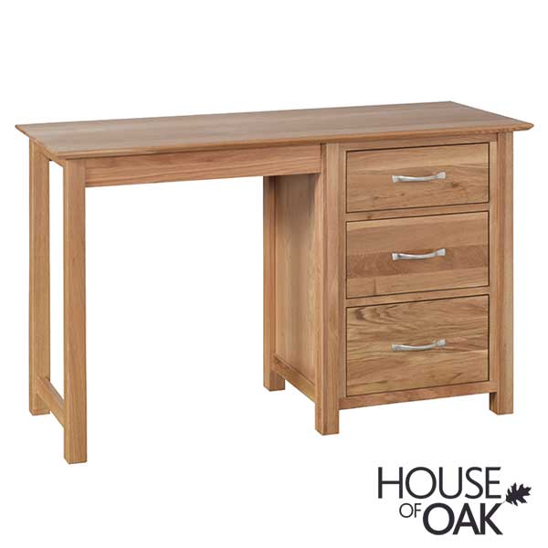 Coniston Solid Oak Single Pedestal Dressing Table
