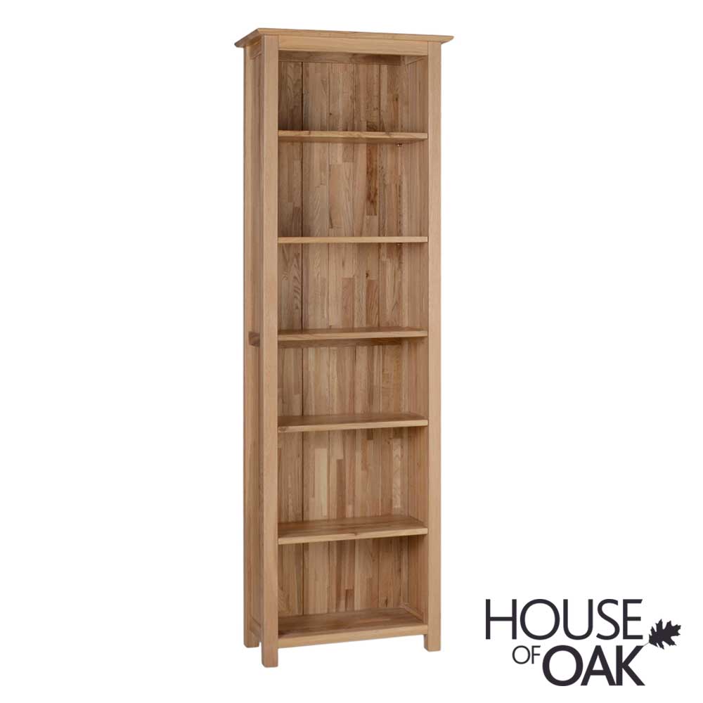 Coniston Solid Oak Tall Narrow Bookcase