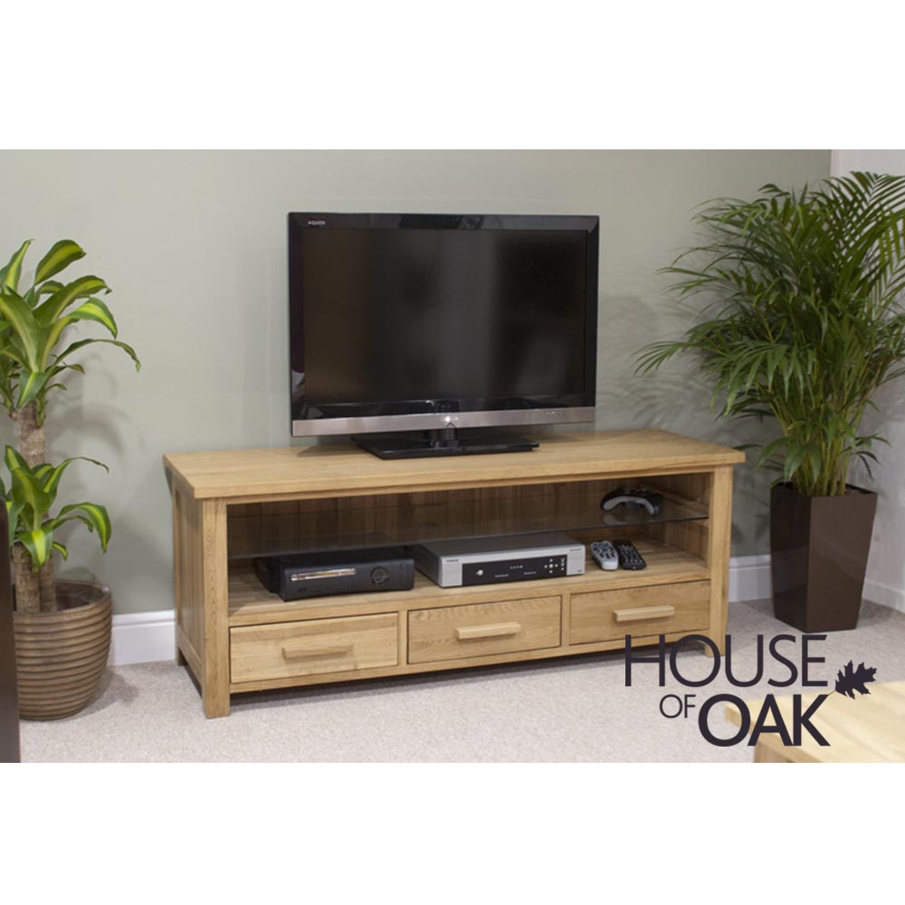 Opus Solid Oak Plasma TV Stand