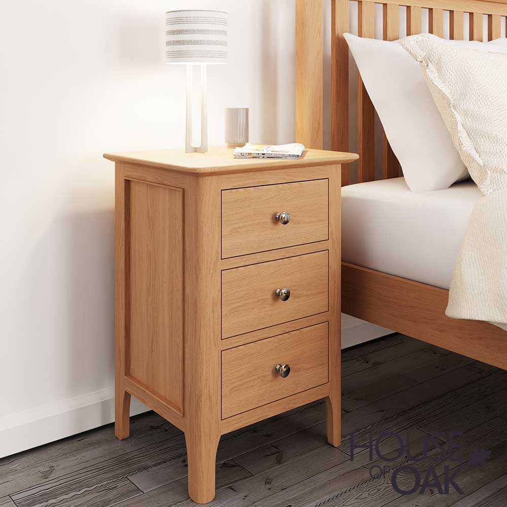 Oslo Oak Large Bedside Cabinet