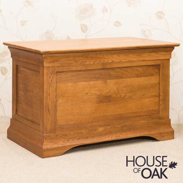 Philippe Solid Oak Blanket Box