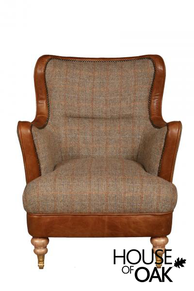 Ellis Chair in Hunting Lodge Harris Tweed