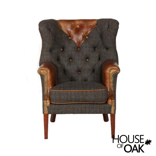 Kensington Chair in Moreland Harris Tweed