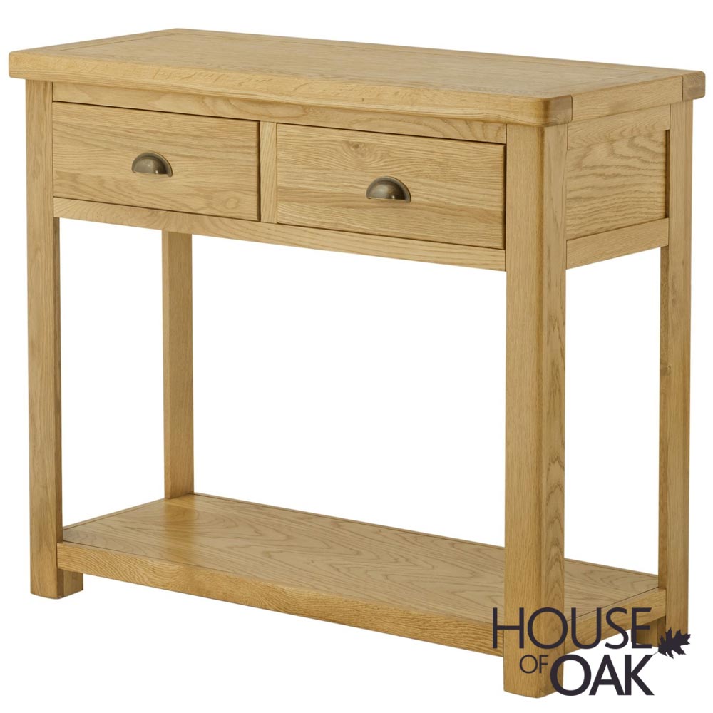 Portman 2 Drawer Console Table in Oak