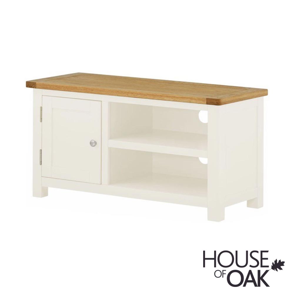 Portman Painted Small TV Cabinet in White
