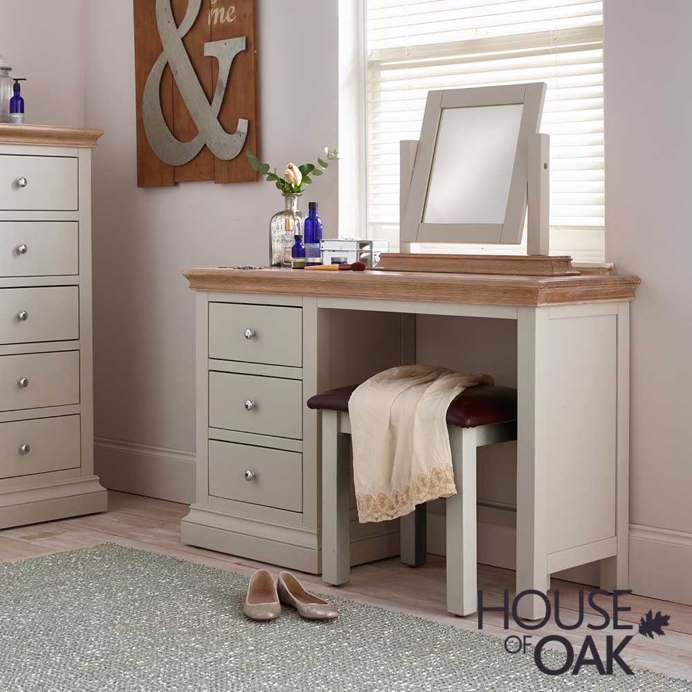 Porto Painted Dressing Table With, Vanity Table Free Lamp