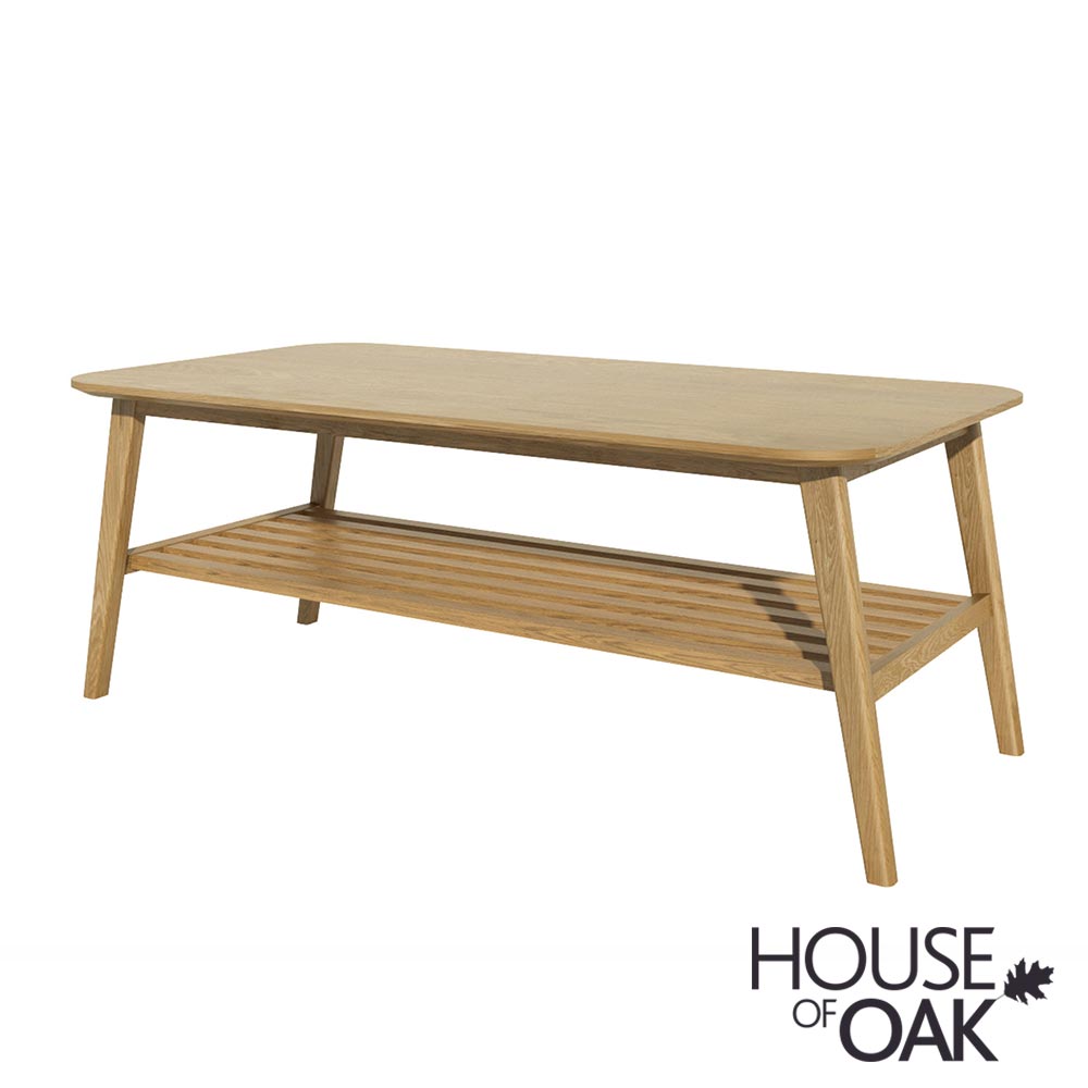 Scandic Solid Oak 4FT x 2FT Coffee Table