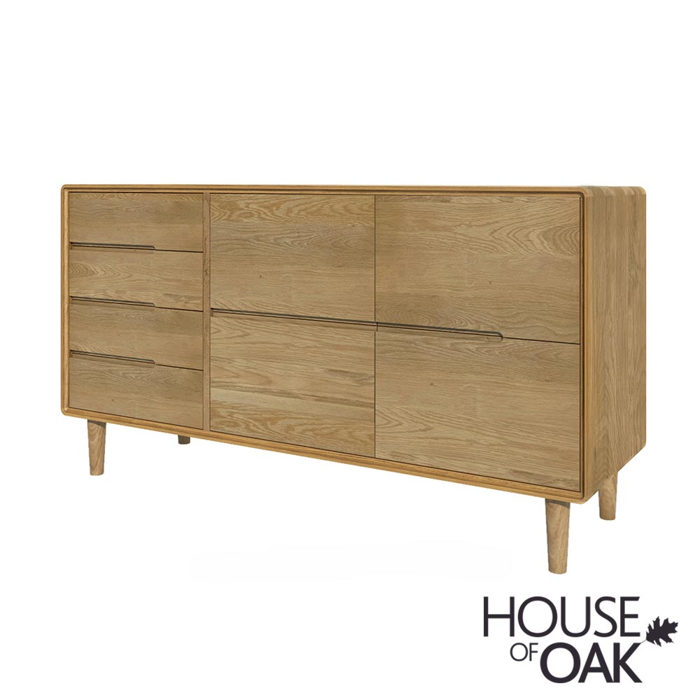 Scandic Solid Oak Wide Chest of Drawers