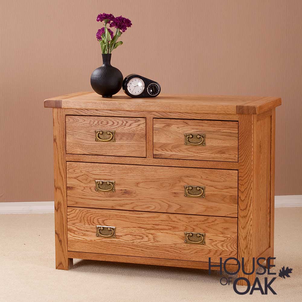 Windsor Oak 2 Over 2 Chest Of Drawers