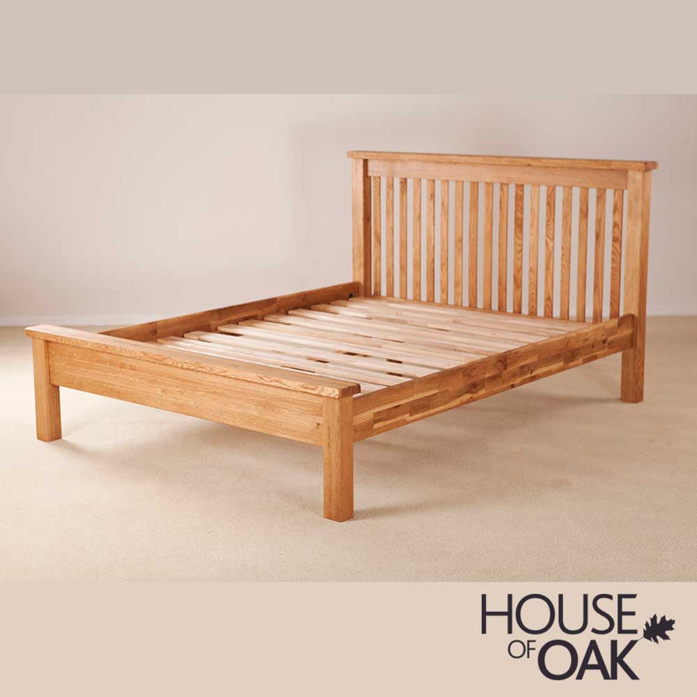 Windsor Solid Oak 5FT King Size Low Foot End Bed