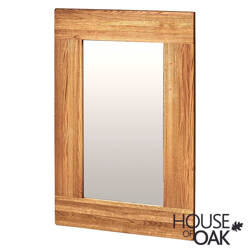Windsor Solid Oak 90cm x 60cm Wall Mirror