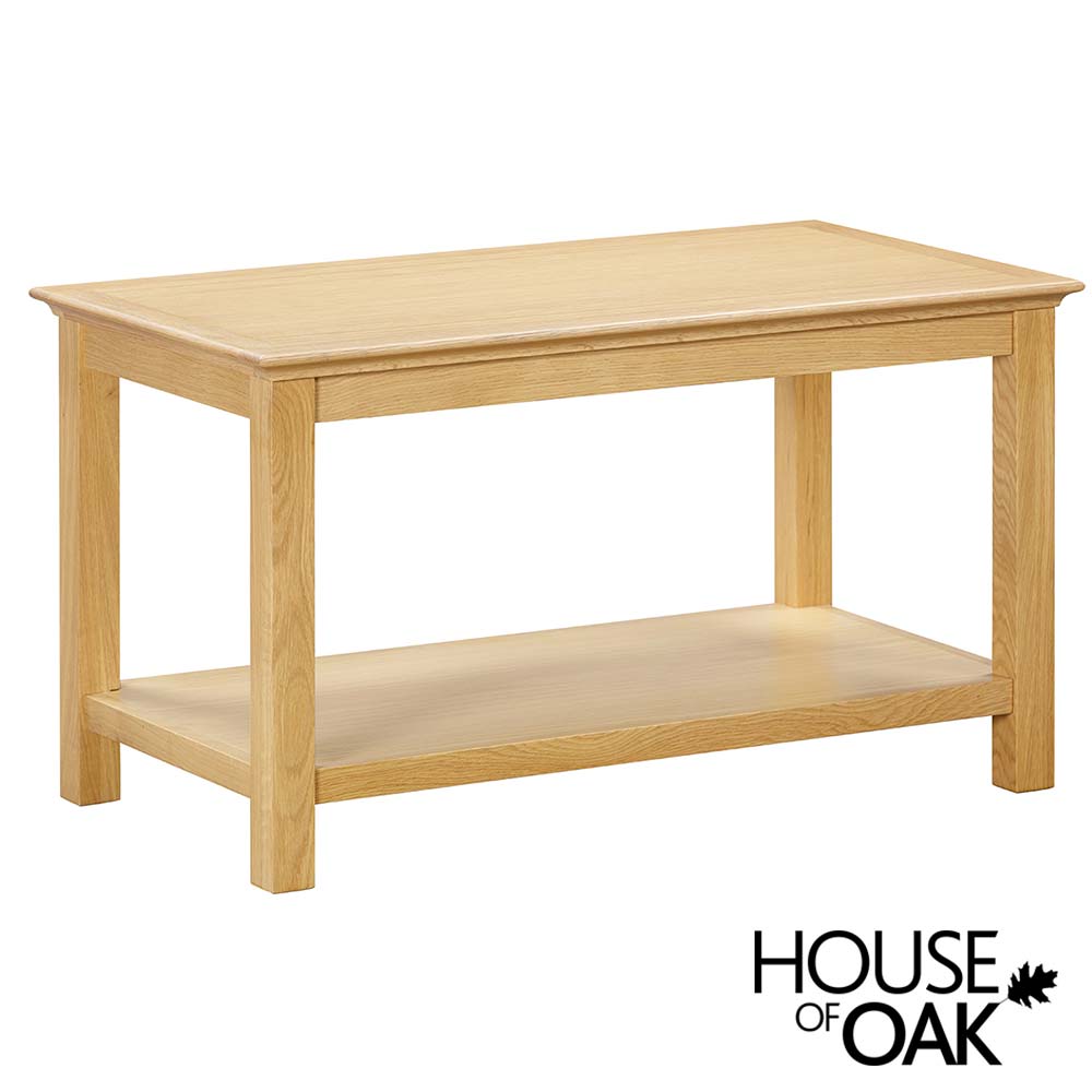 Somerset Oak Coffee Table With Shelf