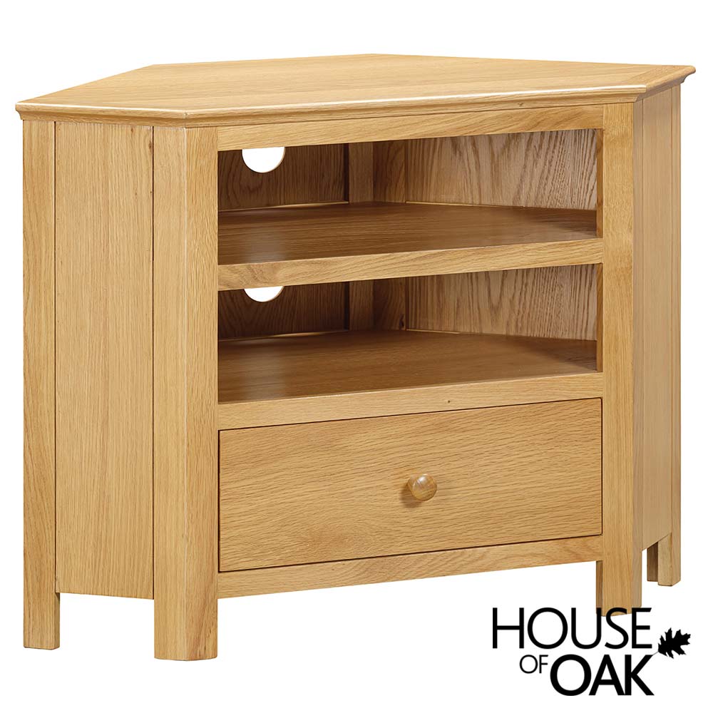 Somerset Oak Corner TV Unit