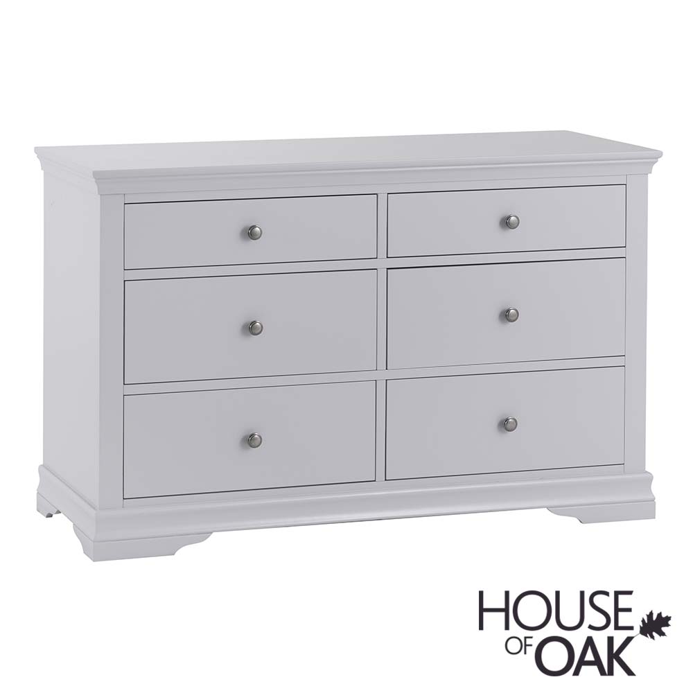 Chantilly Grey 6 Drawer Chest House, Bailey 6 Drawer Double Dresser