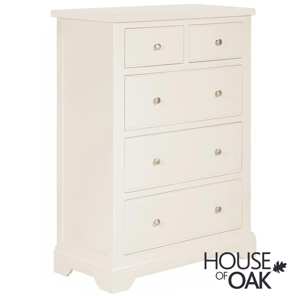 Symphony White 2 Over 3 Chest of Drawers