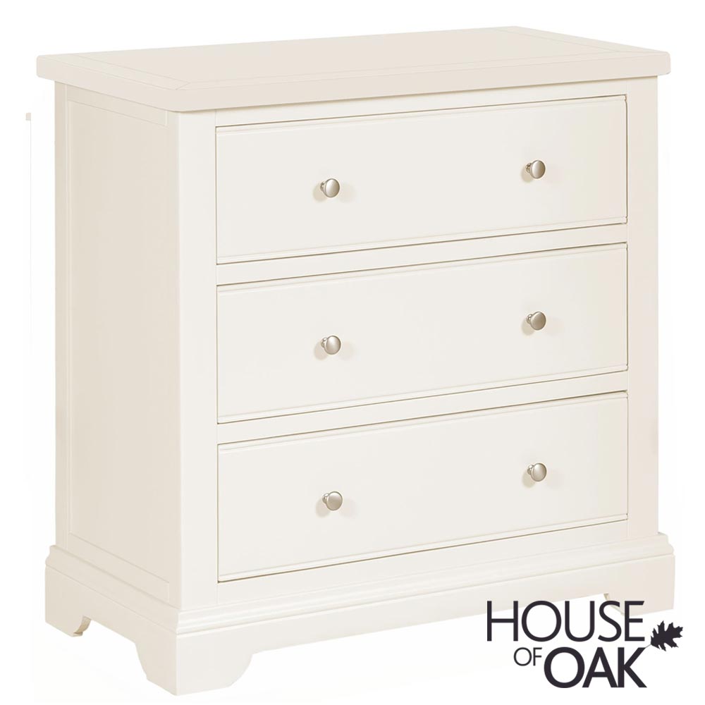 Symphony White 3 Drawer Chest of Drawers