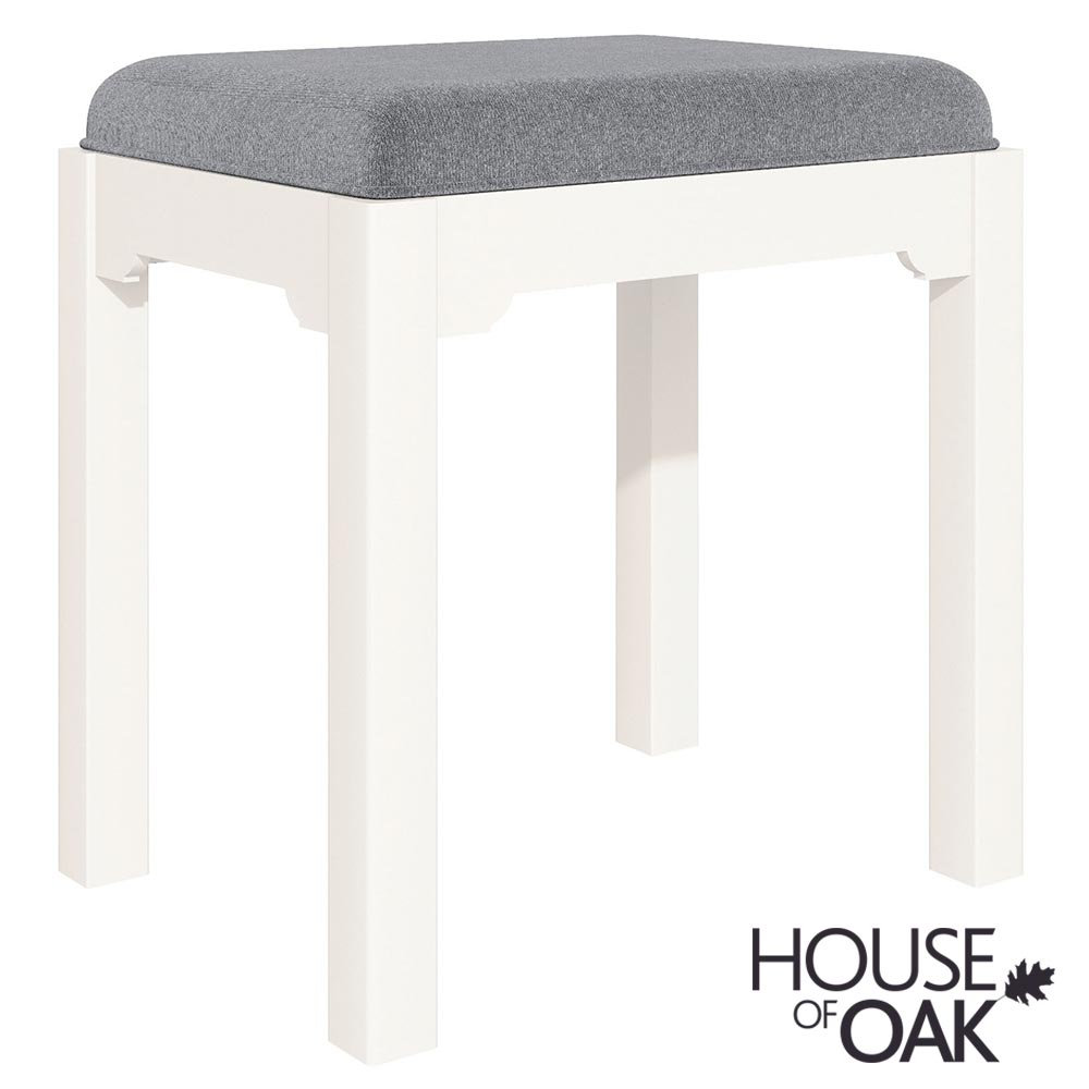 Symphony White Bedroom Stool