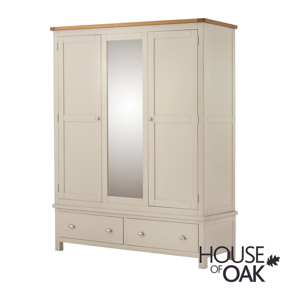 Portman Painted Triple Wardrobe in Cream