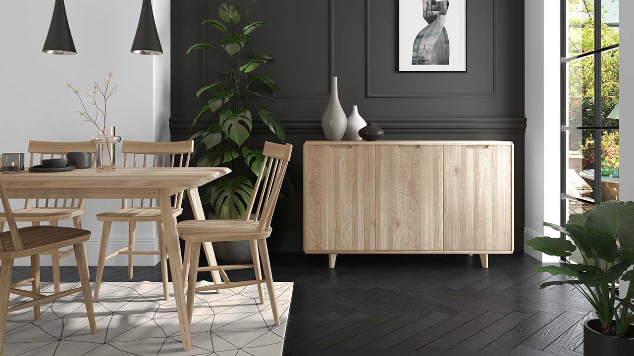 Scandinavian design with the Como Solid Oak range