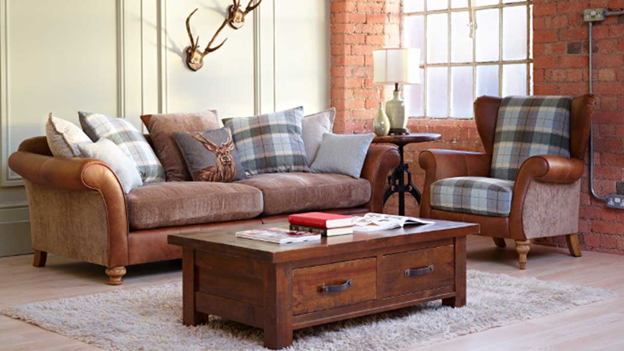 Leather Or Fabric Sofas Which Is, Leather And Cloth Living Room Furniture
