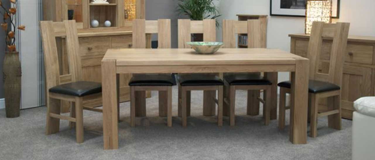 Dining Table And Chairs Set Deals from House of Oak