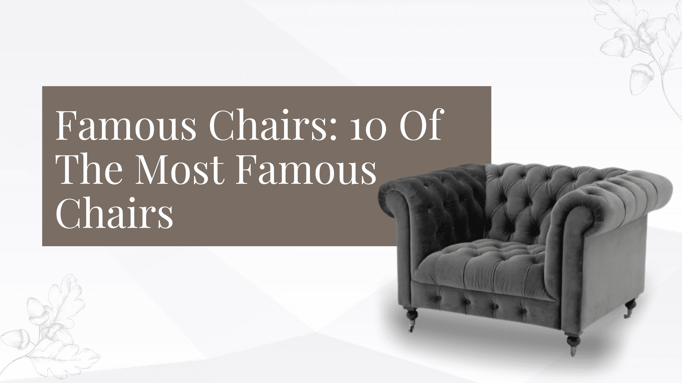 Famous Chairs 10 Of The Most Famous Chairs