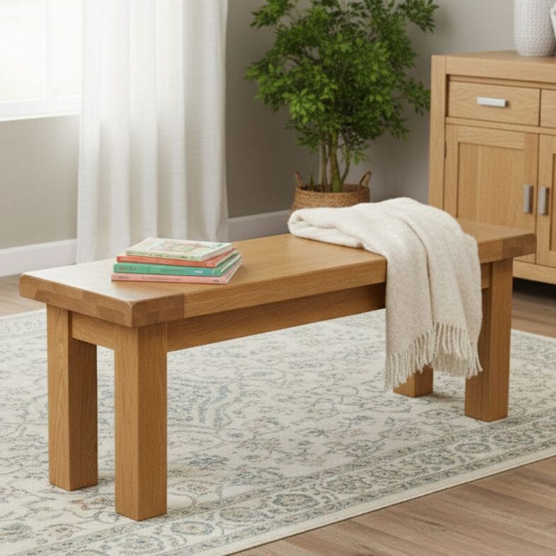 Canterbury Oak 104cm Bench lifestyle