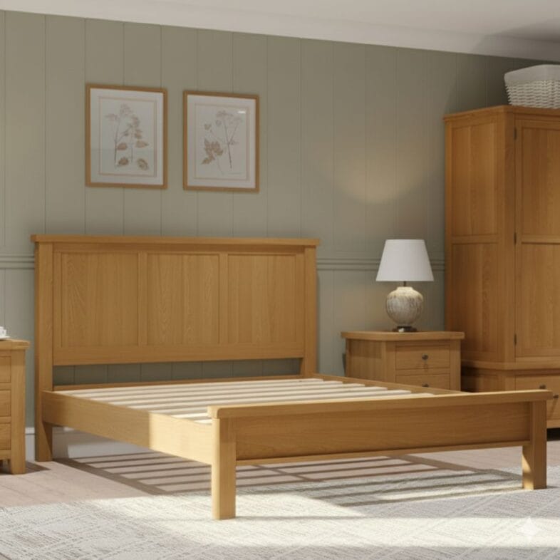 Canterbury Oak 4FT 6'' Double Bed lifestyle 3