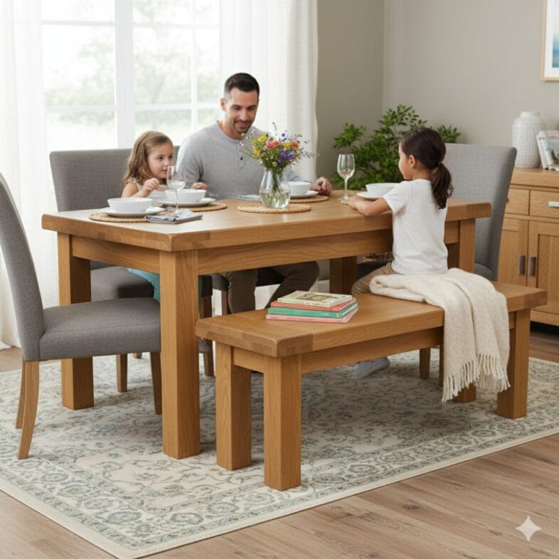 Canterbury Oak 90cm Bench Lifestyle 3