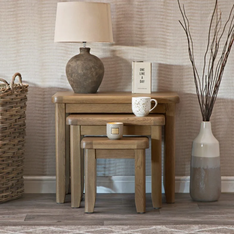 Chatsworth Oak Nest of Tables