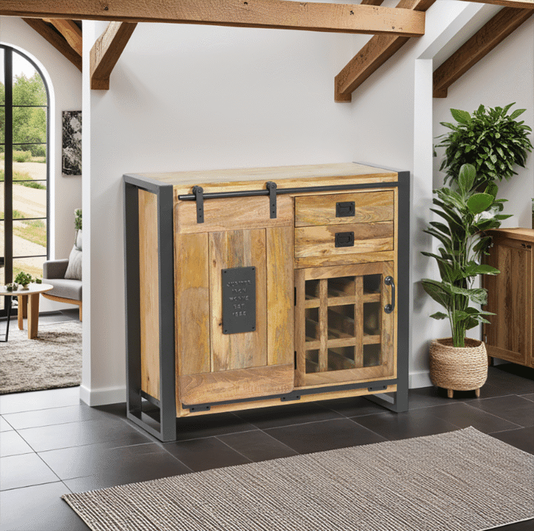 Forge Industrial Furniture Bar Cabinet