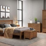 Keswick Rustic Oak Double Wardrobe - Image 6