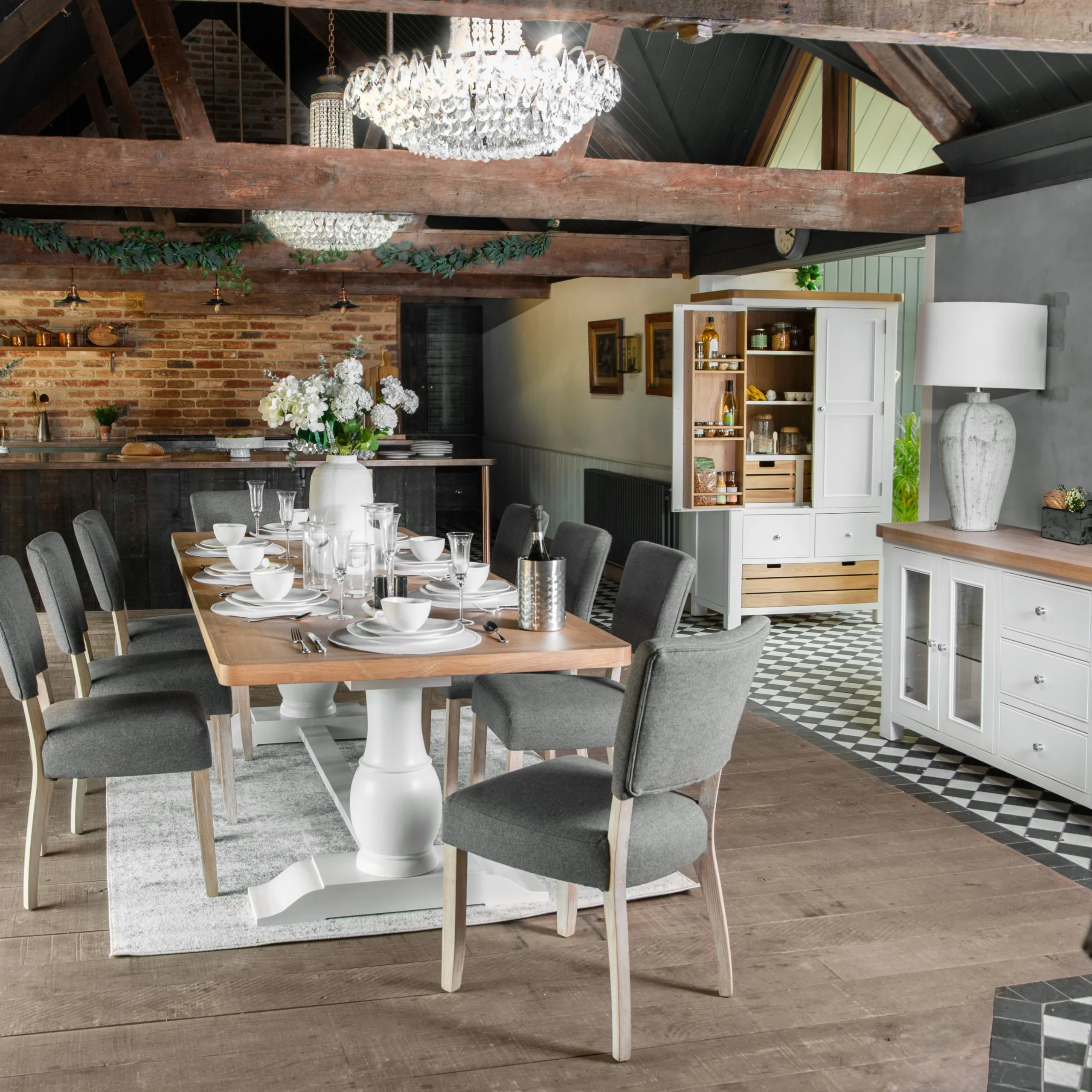 Kingham Oak Furniture In Pure White
