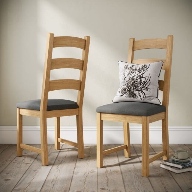 London Oak Ladder Back Dining Chair lifestyle
