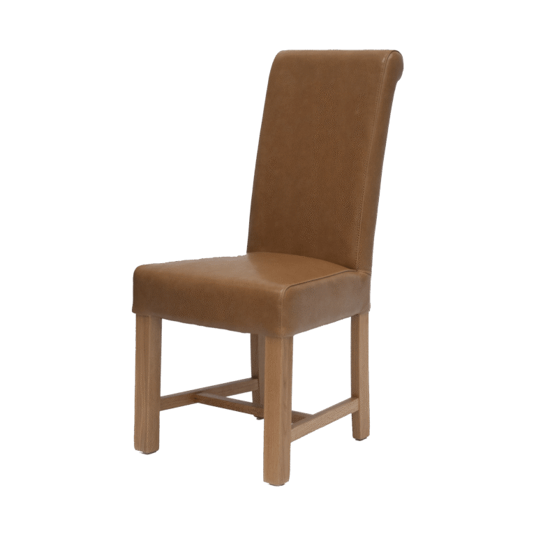 Louisa Tan Bycast Leather Dining Chair