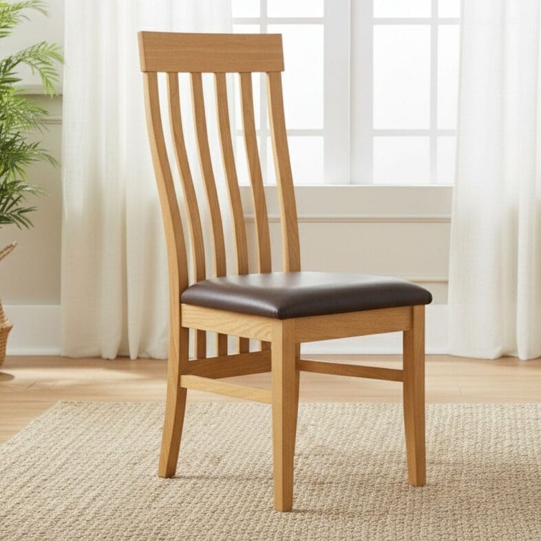 Solid oak Toulouse dining chair lifestyle