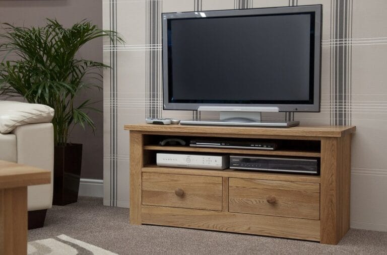 Torino Solid Oak Small Plasma TV Stand