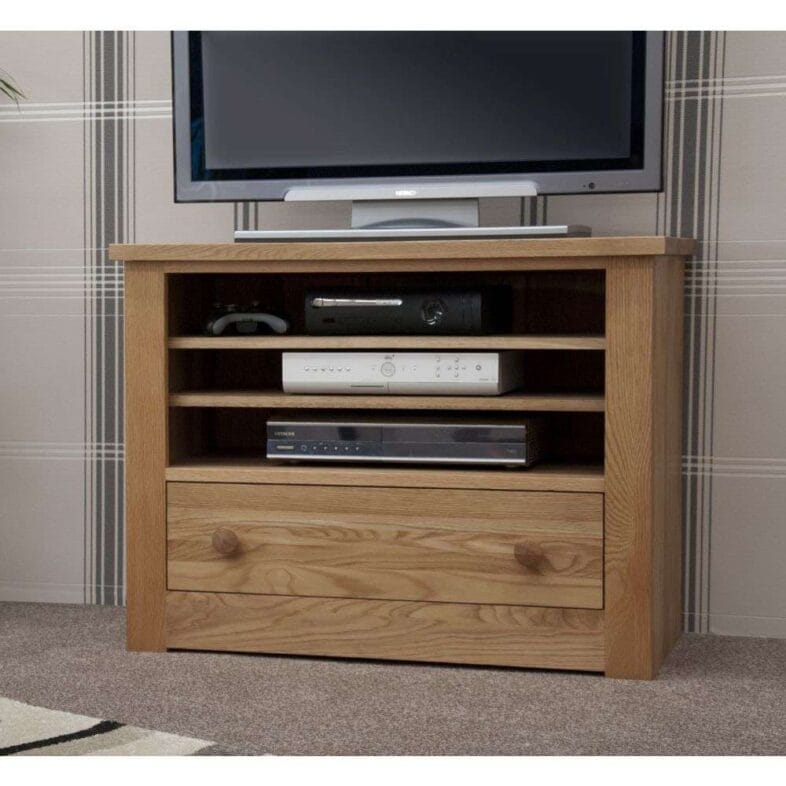 Torino Solid Oak TV Cabinet - Solid Oak Furniture