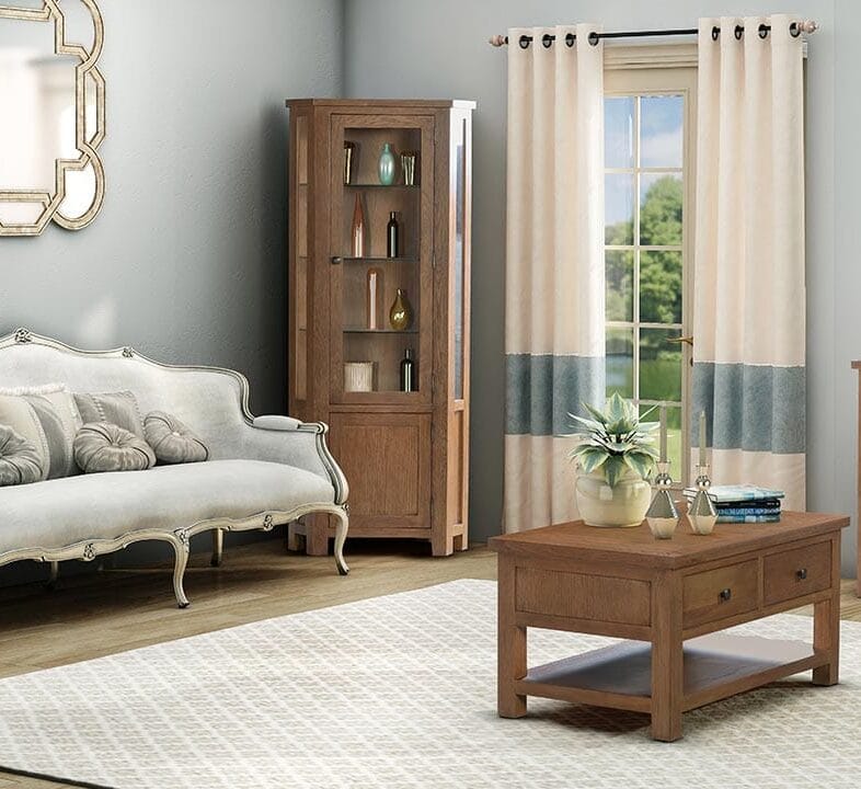 Keswick Rustic Oak Living Room Furniture