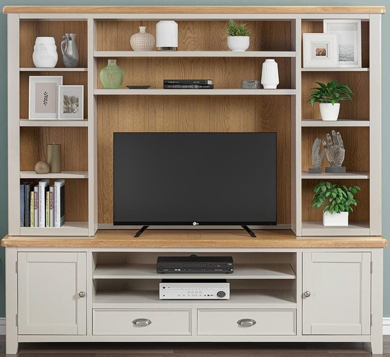 Knightsbridge Oak in Grey Painted Living Room Furniture
