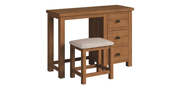 Keswick rustic dressing table new fabric