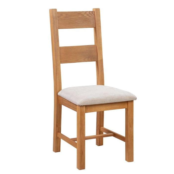 Wentworth Oak Dining Chair With Fabric Seat