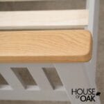 Tuscany Oak 4FT 6'' Double Bed in Grey Painted - Image 6