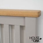 Tuscany Oak 4FT 6'' Double Bed in Grey Painted - Image 7
