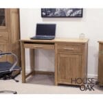 Opus Solid Oak Small Computer Desk - Image 3