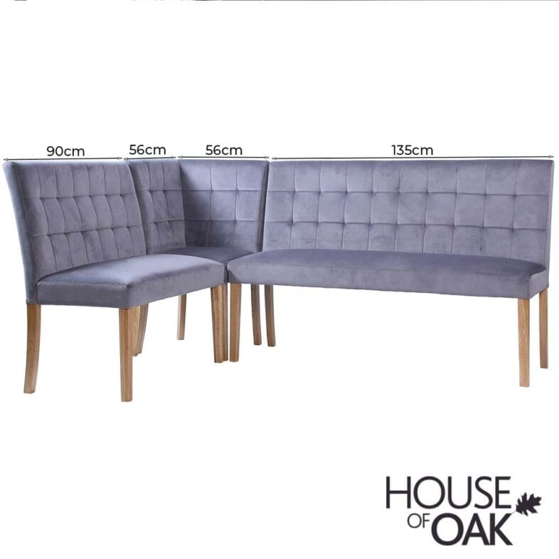 Ava Corner Bench in Graphite ( Benches only ) - Image 4