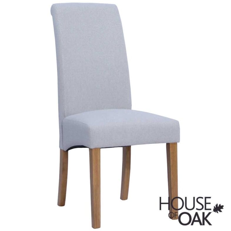 Ashleigh Fabric Chair in Light Grey - Image 2