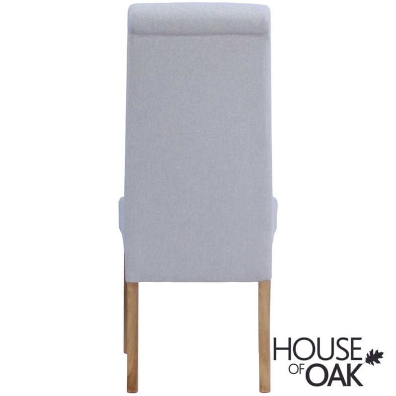 Ashleigh Fabric Chair in Light Grey - Image 7